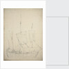 Portrait of a small Dutch frigate by Willem Van de Velde the Younger