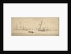 A States yacht and Dutch ships before a light breeze by Willem Van de Velde the Younger