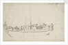 Study of a French fishing boat by Willem Van de Velde the Younger