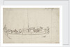 Study of a French fishing boat by Willem Van de Velde the Younger