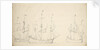 A flute running free with two others in stays by Willem Van de Velde the Younger