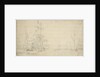 The Dutch fleet becalmed in a swell: furling sails, May 1672? by Willem van de Velde the Elder
