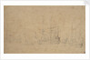The Dutch fleet becalmed at anchor in a swell, May 1672? by Willem van de Velde the Elder