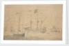 An English flagship and a ketch at anchor, June 1673? by Willem van de Velde the Elder