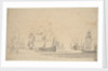 English ships, a ketch and a galliot in a light breeze, June 1673? by Willem van de Velde the Elder