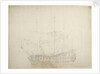 Portrait of an English third-rate, about 60 guns by Willem van de Velde the Elder