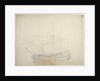 Portrait of an English third-rate, about 60 guns by Willem van de Velde the Elder