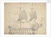 An English third-rate before the wind by Willem van de Velde the Elder