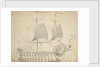 An English third-rate before the wind by Willem van de Velde the Elder