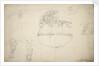 Sketch plan of the stern by Willem Van de Velde the Younger