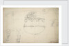 Sketch plan of the stern by Willem Van de Velde the Younger