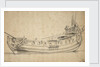 Portrait of the 'Charlotte' by Willem Van de Velde the Younger