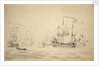 The 'Rupert' and other commands of Captain Wyborne by Willem Van de Velde the Younger