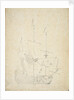 An English ship drying sails by Willem Van de Velde the Younger