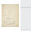 An English ship drying sails by Willem Van de Velde the Younger