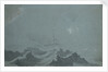 A dismasted ship scudding in a heavy sea by Willem Van de Velde the Younger