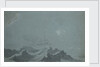 A dismasted ship scudding in a heavy sea by Willem Van de Velde the Younger