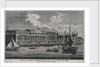View of the New Custom House, taken from the river Thames by Richard Holmes Laurie