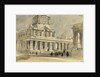 Greenwich Hospital. Exterior view of the chapel colonnade by David Cox