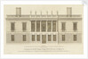 The Elevation of the Queens House to the Park at Greenwich Invented by Inigo Jones 1639 by Colen Campbell