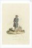'England - Plate 12.' A Greenwich Pensioner with wooden leg leaning on a stick by John Murray