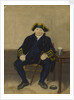 Portrait of Greenwich Pensioner, seated with clay pipe and tankard by Henry Dawe