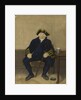 Portrait of Greenwich Pensioner, seated with clay pipe and tankard by Henry Dawe