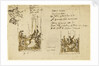 Designs for the east side of the upper hall of the Painted Hall, Greenwich: south side of arch by James Thornhill