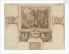 The Painted Hall, Greenwich Hospital: sketch for George I landing at Greenwich on the north wall, upper hall by James Thornhill
