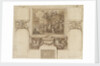 The Painted Hall, Greenwich Hospital: sketch for George I landing at Greenwich on the north wall, upper hall by James Thornhill