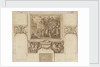 The Painted Hall, Greenwich Hospital: sketch for George I landing at Greenwich on the north wall, upper hall by James Thornhill