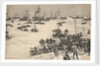 Japanese troops landing in Korea by Charles M. Padday