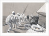 A pull on the main sheet on board 'Brynhild', winner of the Kings Cup by Charles M. Padday