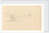 Sketch of two-masted sailing vessel off a Mediterranean port by John Christian Schetky