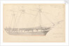 Annotated drawing of 'Larkin's East Indiaman, April 27th (Thursday) 1843' by John Christian Schetky