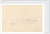 Drawing of the hull and stern of the 'Larkins', East Indiaman, 1843 by John Christian Schetky
