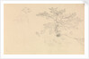 Study of a dog wearing collar and of tree branches by John Christian Schetky