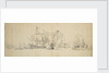 A council of war in the Dutch fleet, May 1665? by Willem Van de Velde the Younger