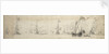 A states yacht under sail and ships at anchor by Willem Van de Velde the Younger