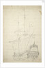 Portrait of the 'Ijlst', built 1653, 30 guns, last mentioned 1666 by Willem Van de Velde the Younger