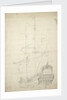 Portrait of the 'Ijlst', built 1653, 30 guns, last mentioned 1666 by Willem Van de Velde the Younger