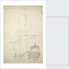 Portrait of the 'Ijlst', built 1653, 30 guns, last mentioned 1666 by Willem Van de Velde the Younger