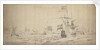 A Dutch Fleet lying-to in a breeze: a council-of-war by Willem van de Velde the Elder