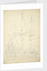 Portrait of the 'Groeningen'. Built 1641. 48-guns. Chartered by Denmark 1666-1667 and not thereafter mentioned. Also called 'Stad Groeningen', 'Wapen van Groeningen' and 'Zwarte Arend' by Willem Van de Velde the Younger