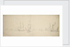 A smalschip and a despatch vessel with the Dutch fleet in light airs by Willem Van de Velde the Younger