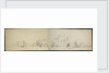Dutch fleet at sea panorama (unfinished) by Willem van de Velde the Elder