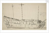 Portrait of a two-decker by Willem Van de Velde the Younger