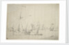 An English galliot close-hauled in a light breeze by Willem van de Velde the Elder