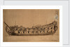 An English forth-rate of about 42-guns by Willem Van de Velde the Younger