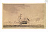 'Queen' on 1 June 1794 at noon, during the Battle of the Glorious First of June by Robert Cleveley
